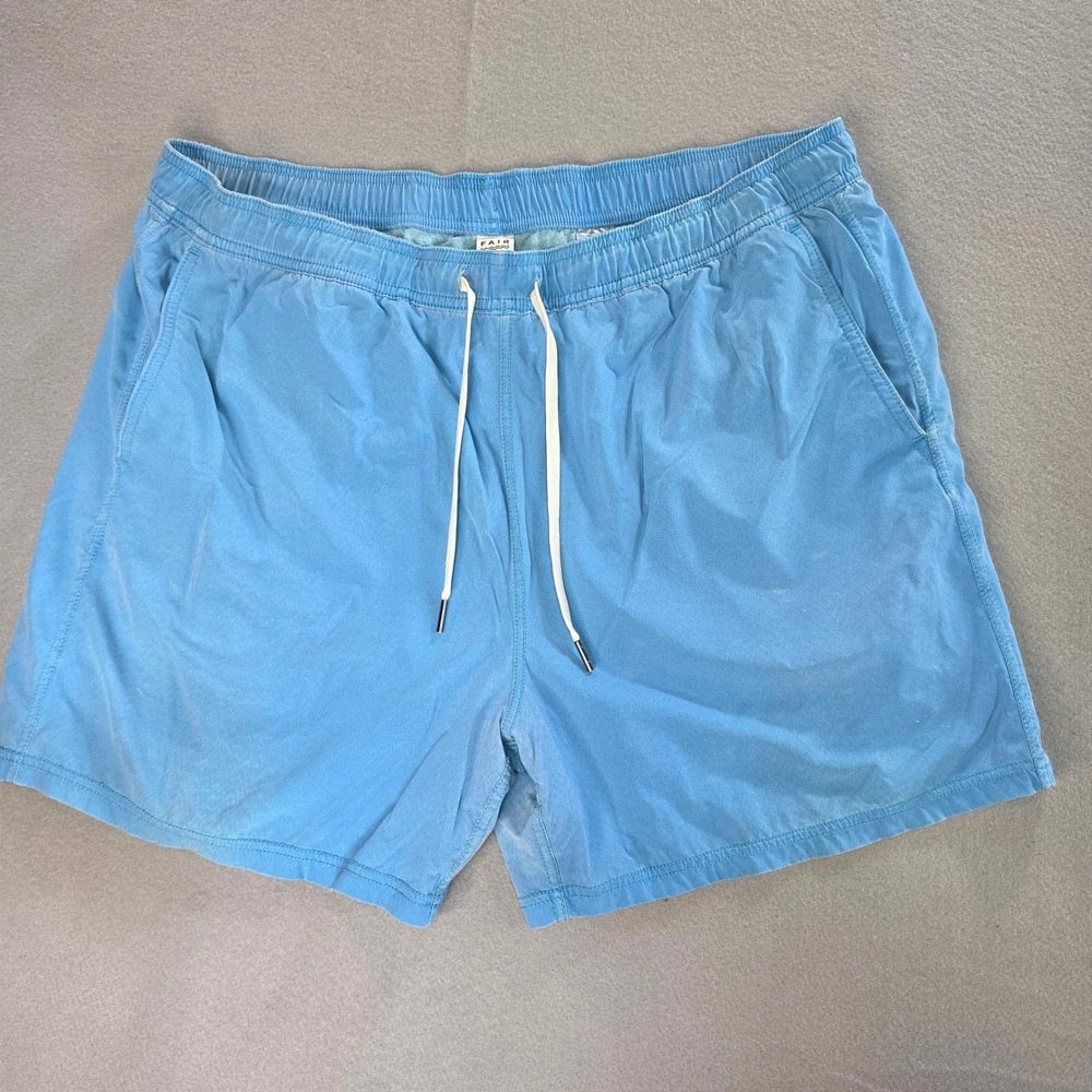 Fair Harbor Coastal Beach Swim Trunks XXL Recycled Nylon Summer Casual Blue